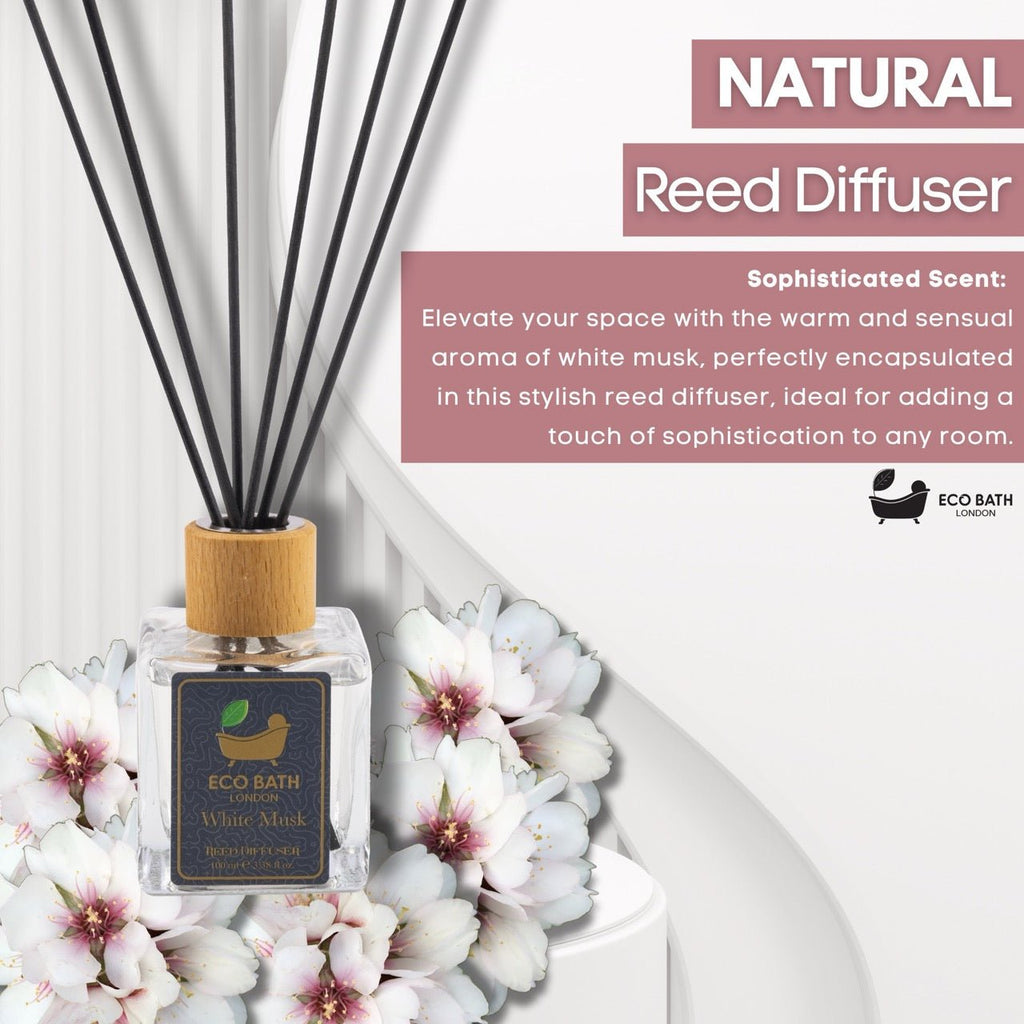 White Musk Reed Diffuser with Lemon, Mandarin and Green Pear