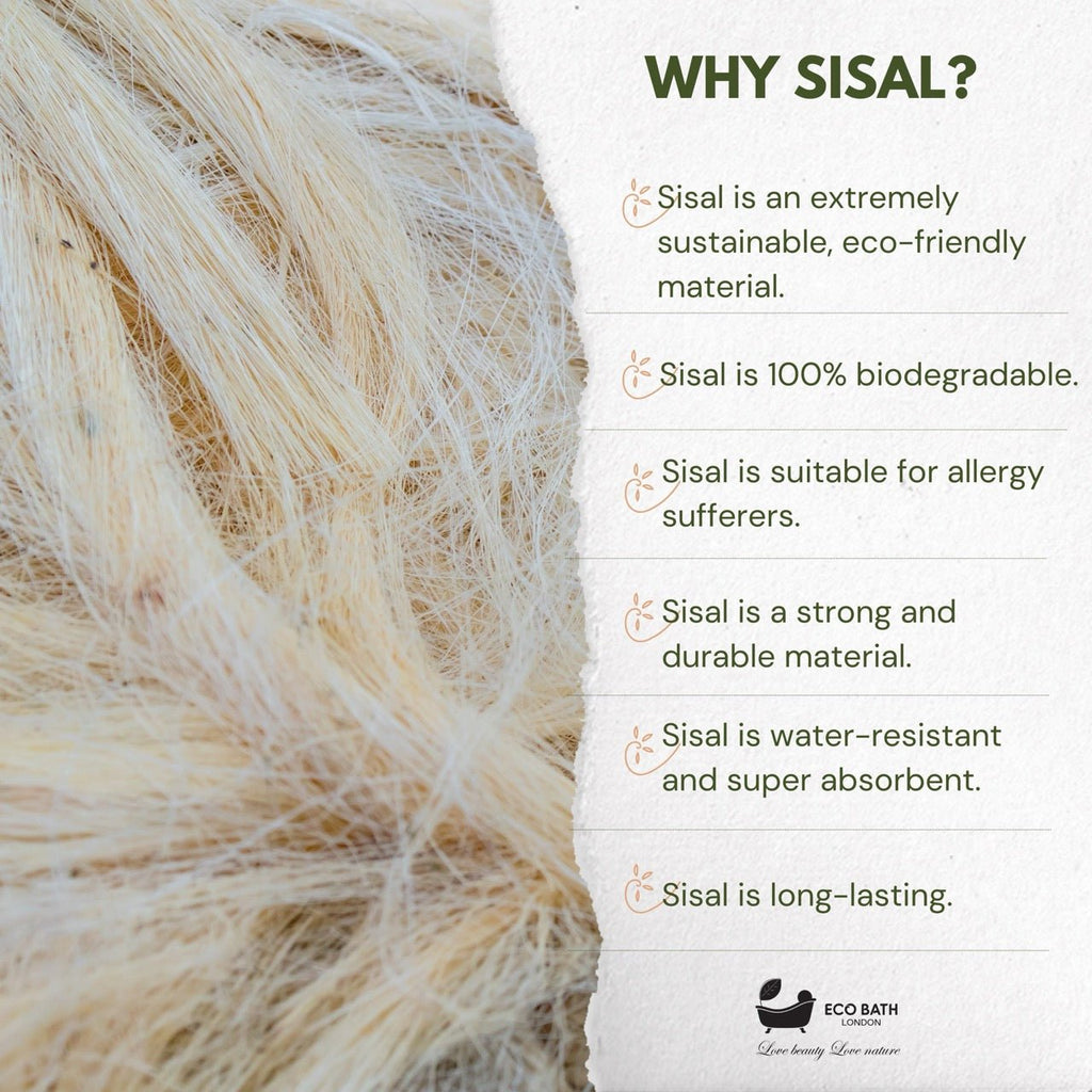 Natural Sisal Hemp Back Strap for Exfoliation