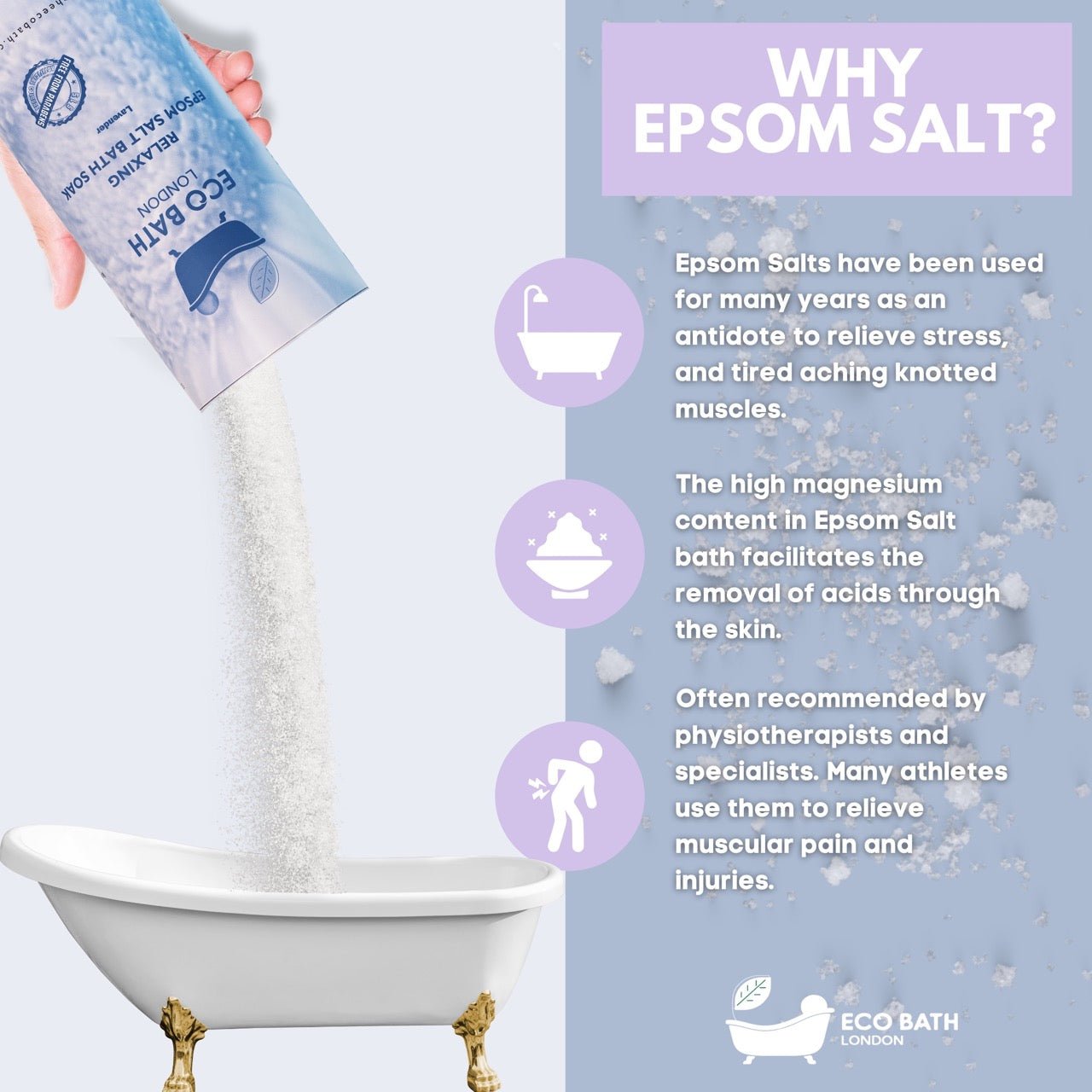 Relaxing Epsom Salt Bath Soak Tube
