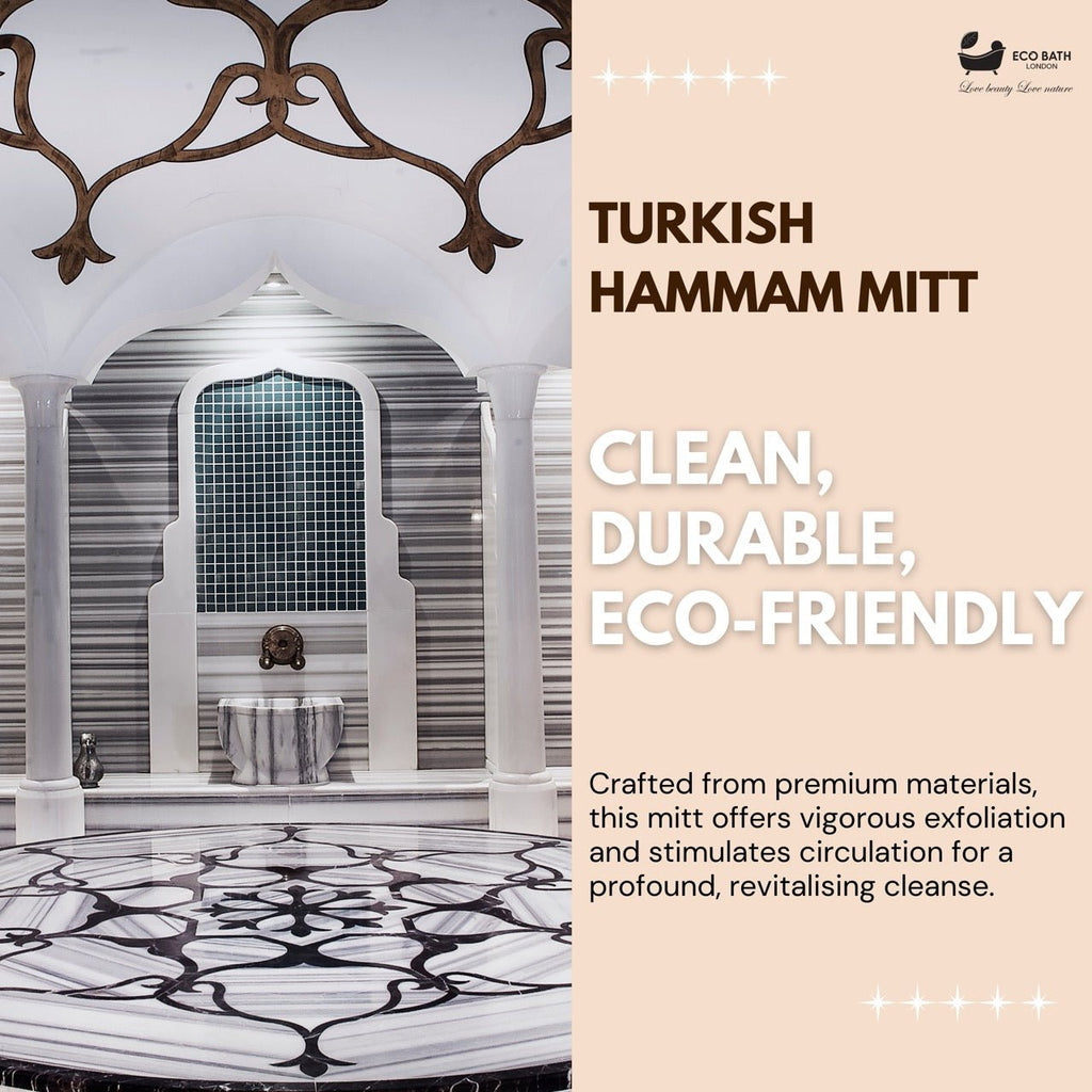 Turkish Bath Mitt Fine Texture Skin Exfoliating Glove