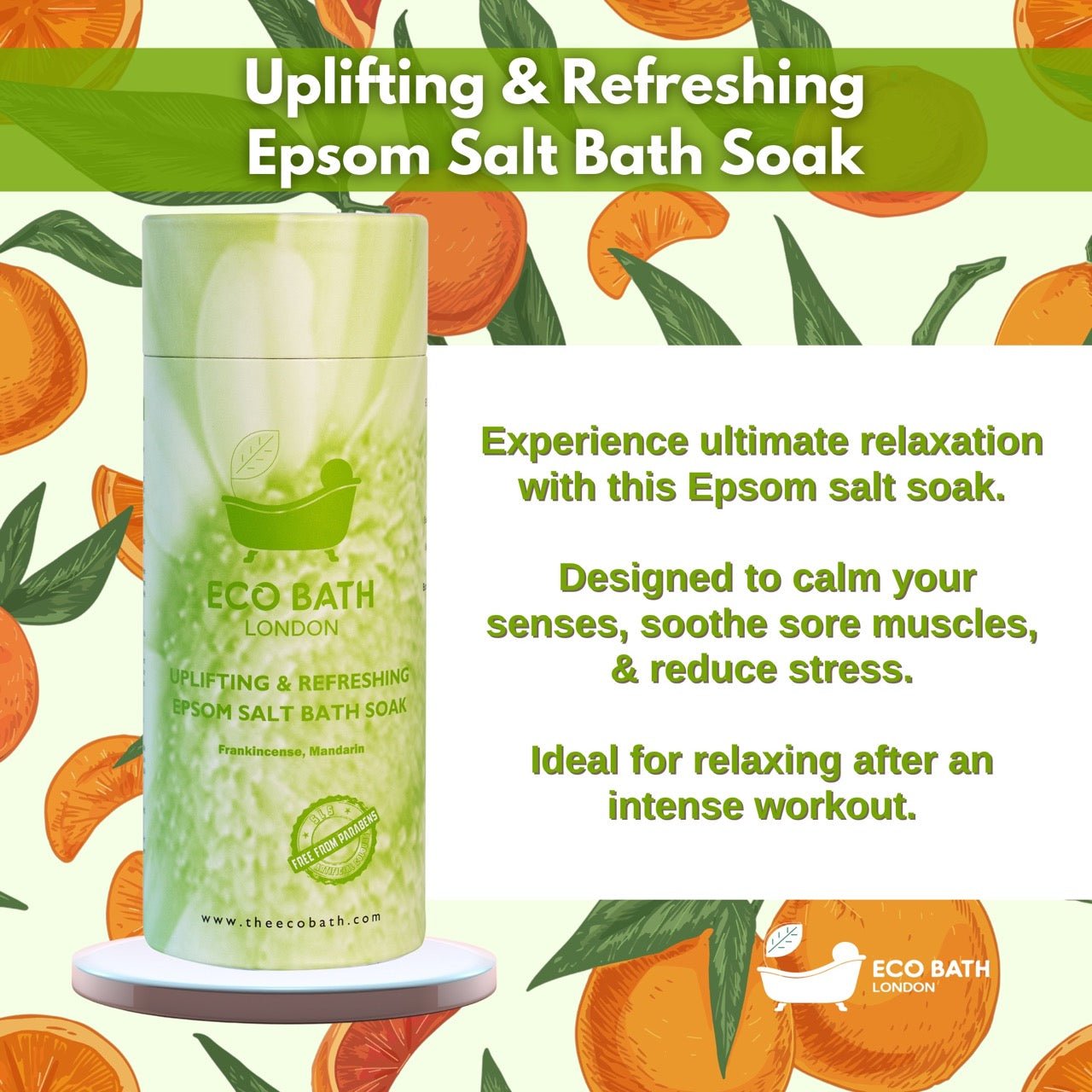 Uplifting and Refreshing Epsom Salt Bath Soak