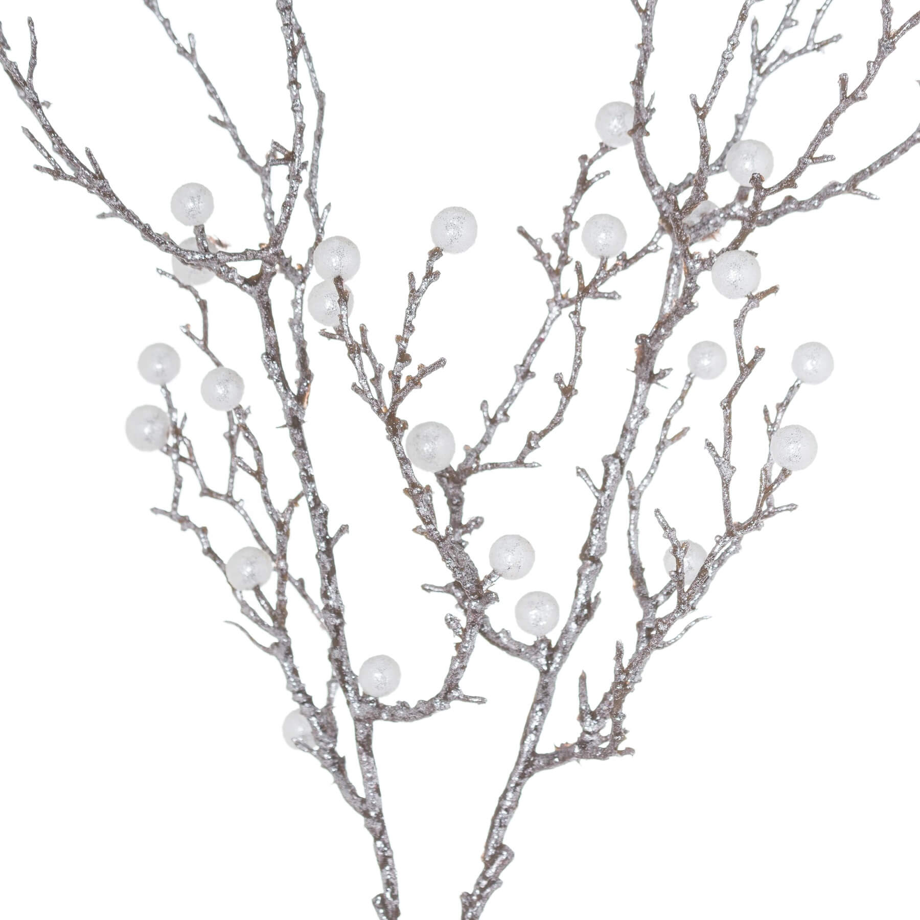 Pearl-finish metallic holiday spray for wreaths and centerpieces, reflecting light with elegant sophistication. by RoomLondon at brixbailey.com