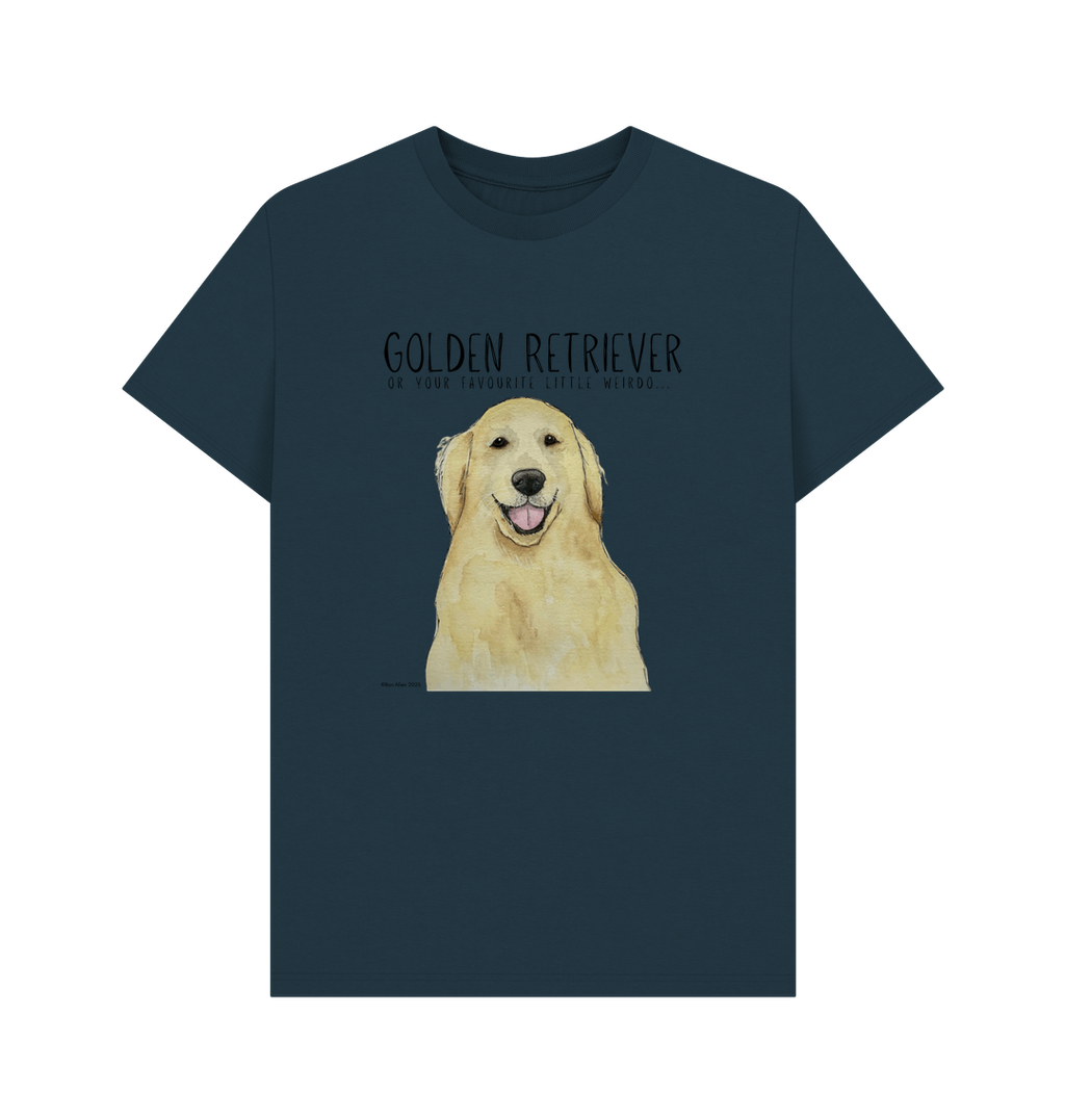 Golden Retriever Vibes: Men's Sustainable T-Shirt