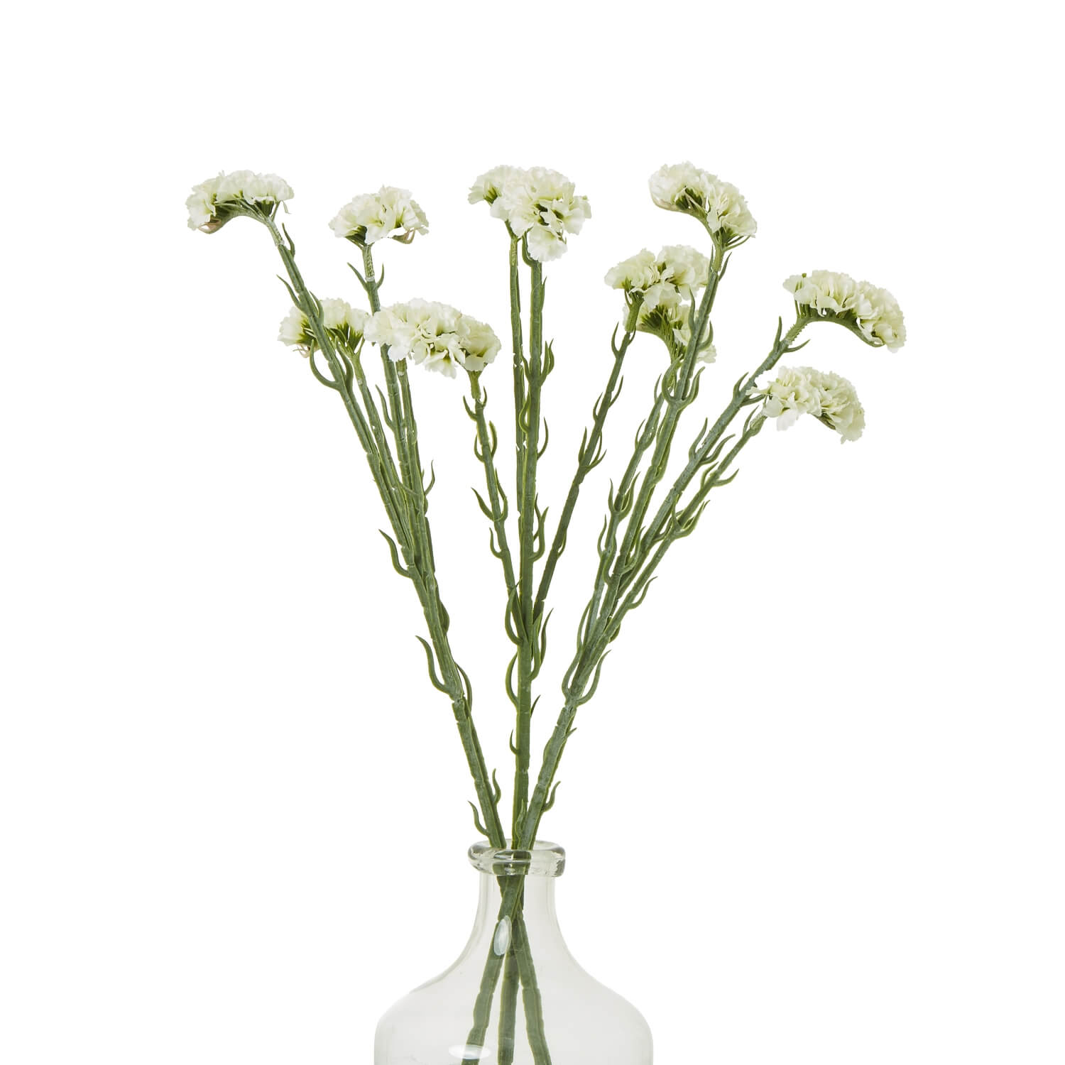 Cream statice spray faux floral arrangement with lifelike sea lavender blooms for home decor, 25 height. by Sostter at brixbailey.com