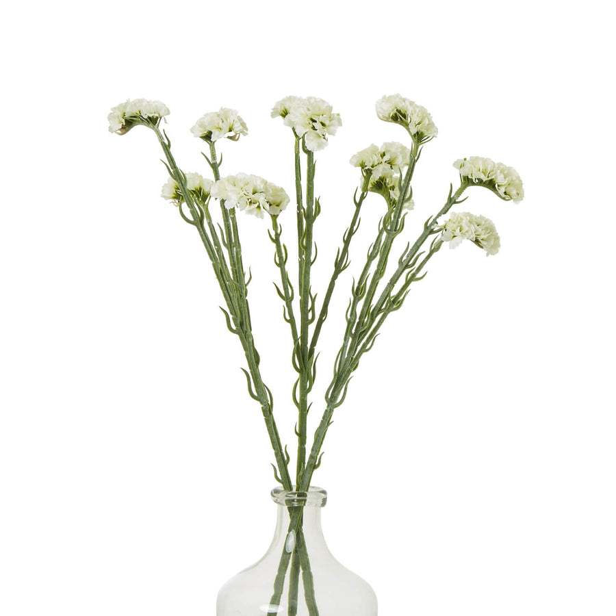 Cream statice spray faux floral arrangement with lifelike sea lavender blooms for home decor, 25 height. by Sostter at brixbailey.com