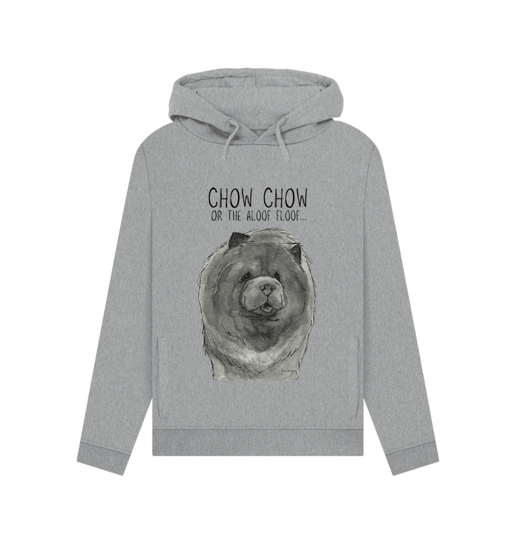 Cozy Up in the Blue Chow Chow Women's Hoodie – Featuring The Aloof Floof!
