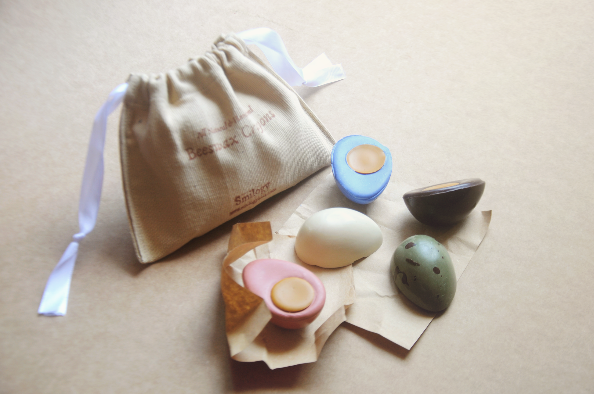 Golden Yolk Beeswax Crayon Eggs for Toddlers