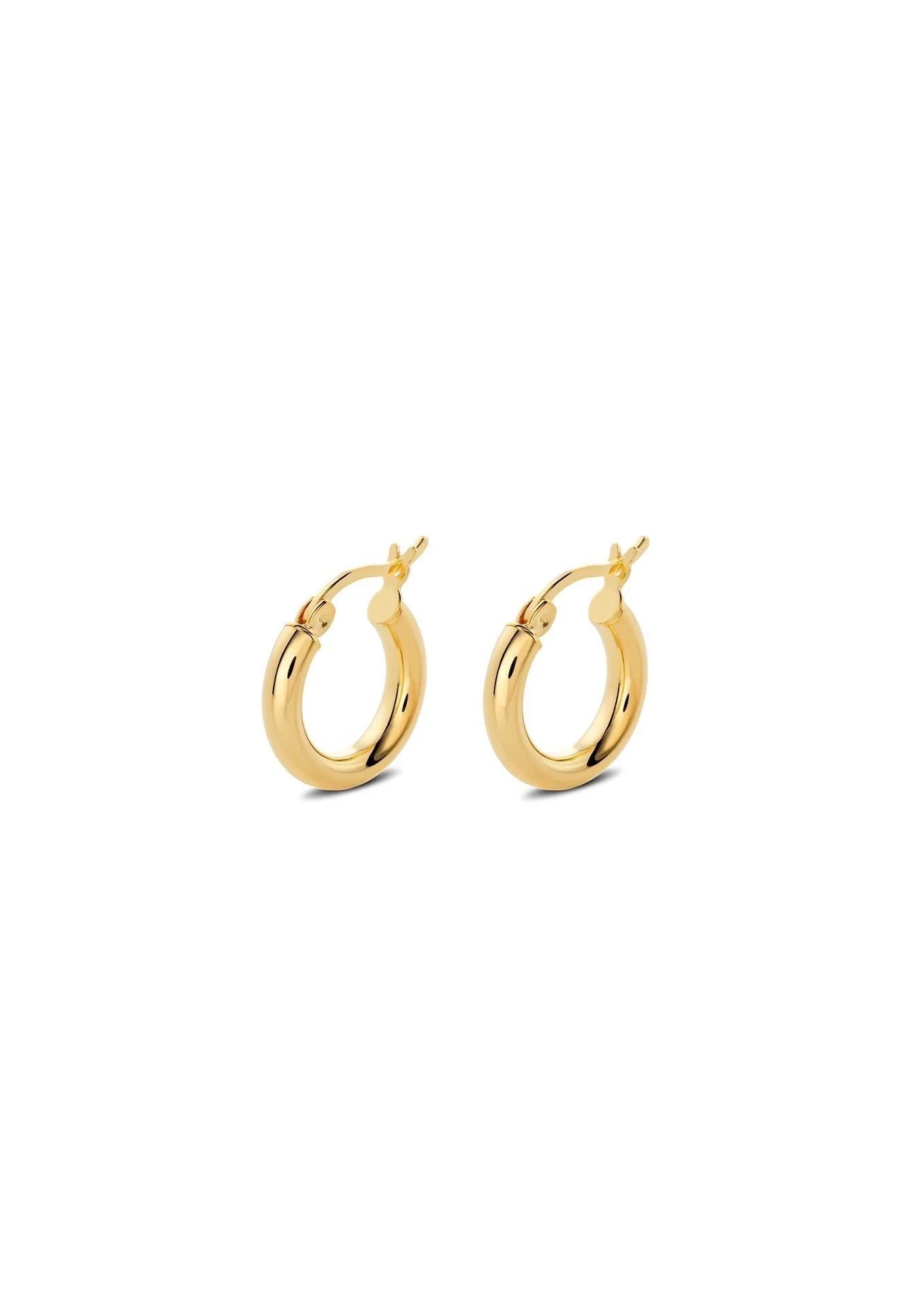 Timeless Ella Hoops - 925 Sterling Silver with 24k Gold Vermeil, Handcrafted, 2-Year Warranty by NO MORE at www.brixbailey.com