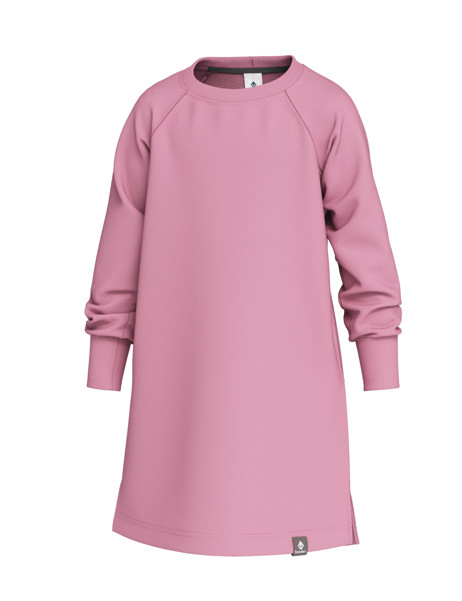 Minimalist ELYS Sweater Dress for Girls – Lightweight & Pocketed by Breden at brixbailey.com