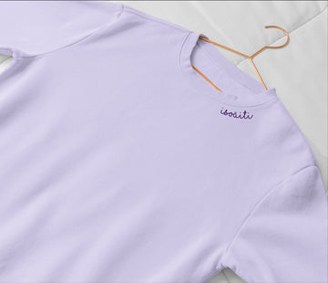 Embroidered Collar Organic Cotton Sweatshirt 
