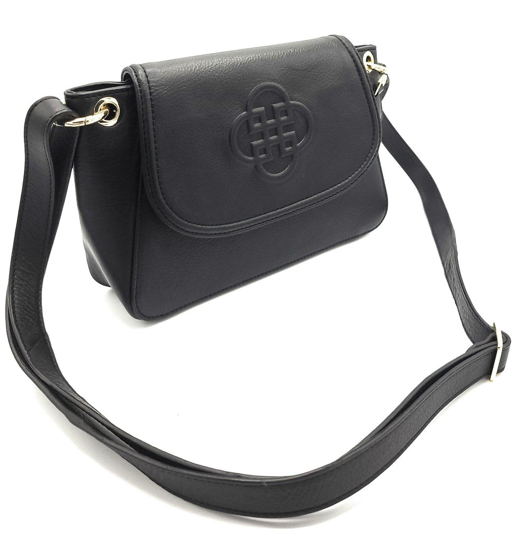 Emma Real Leather Designer Handbag with Ring Detail