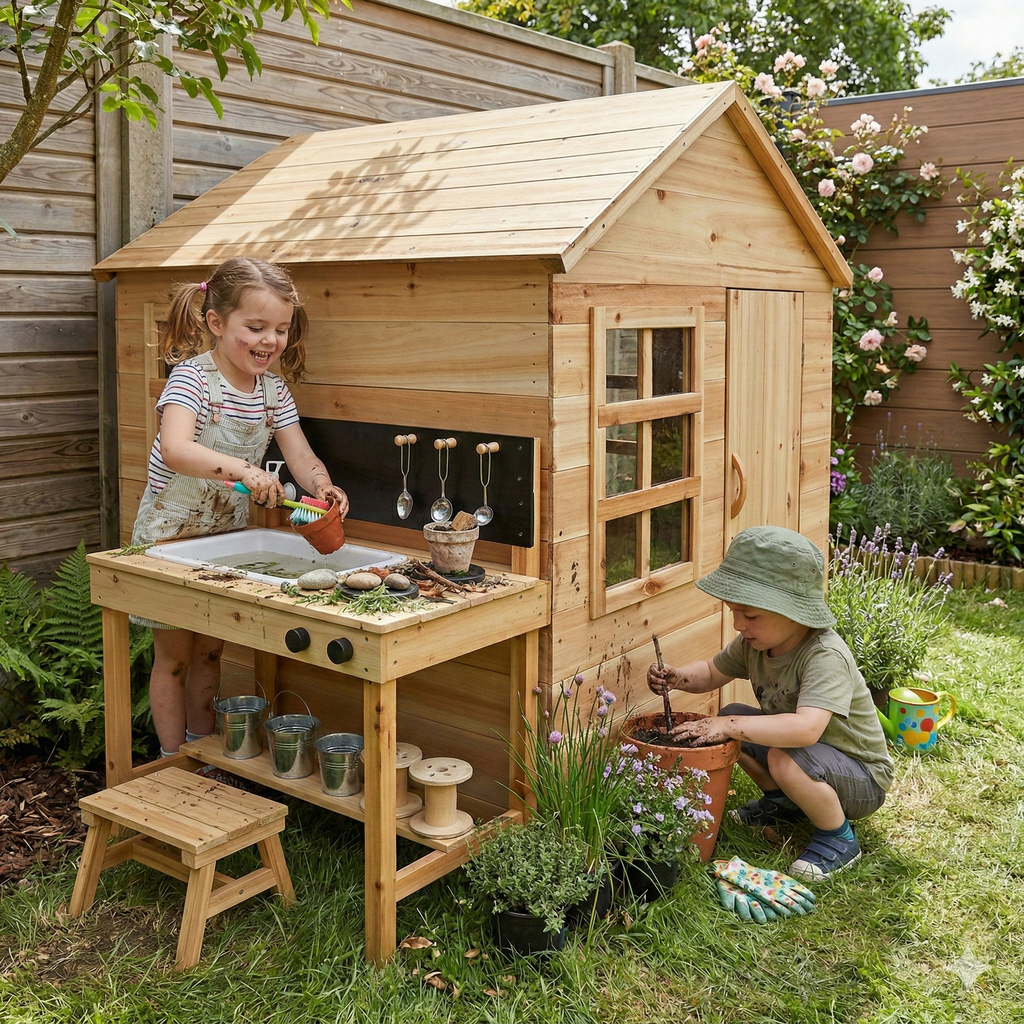 Evermeadow Playhouse – Kids Wooden Playhouse