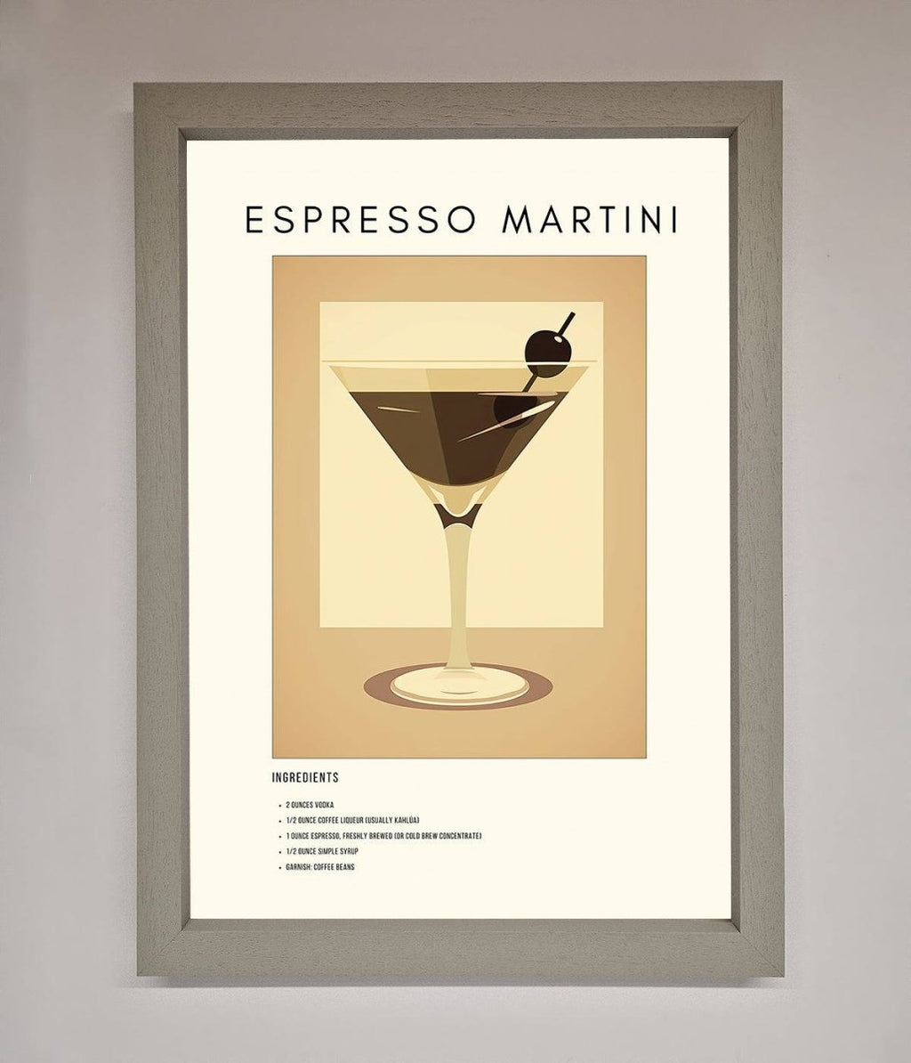 Espresso Martini Cocktail Framed Print