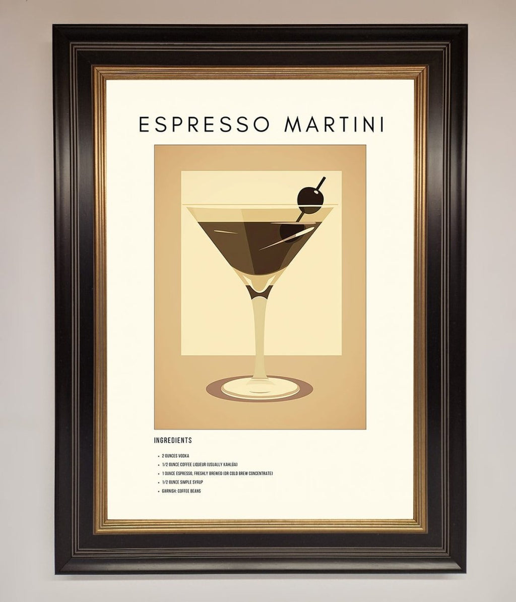 Espresso Martini Cocktail Framed Print