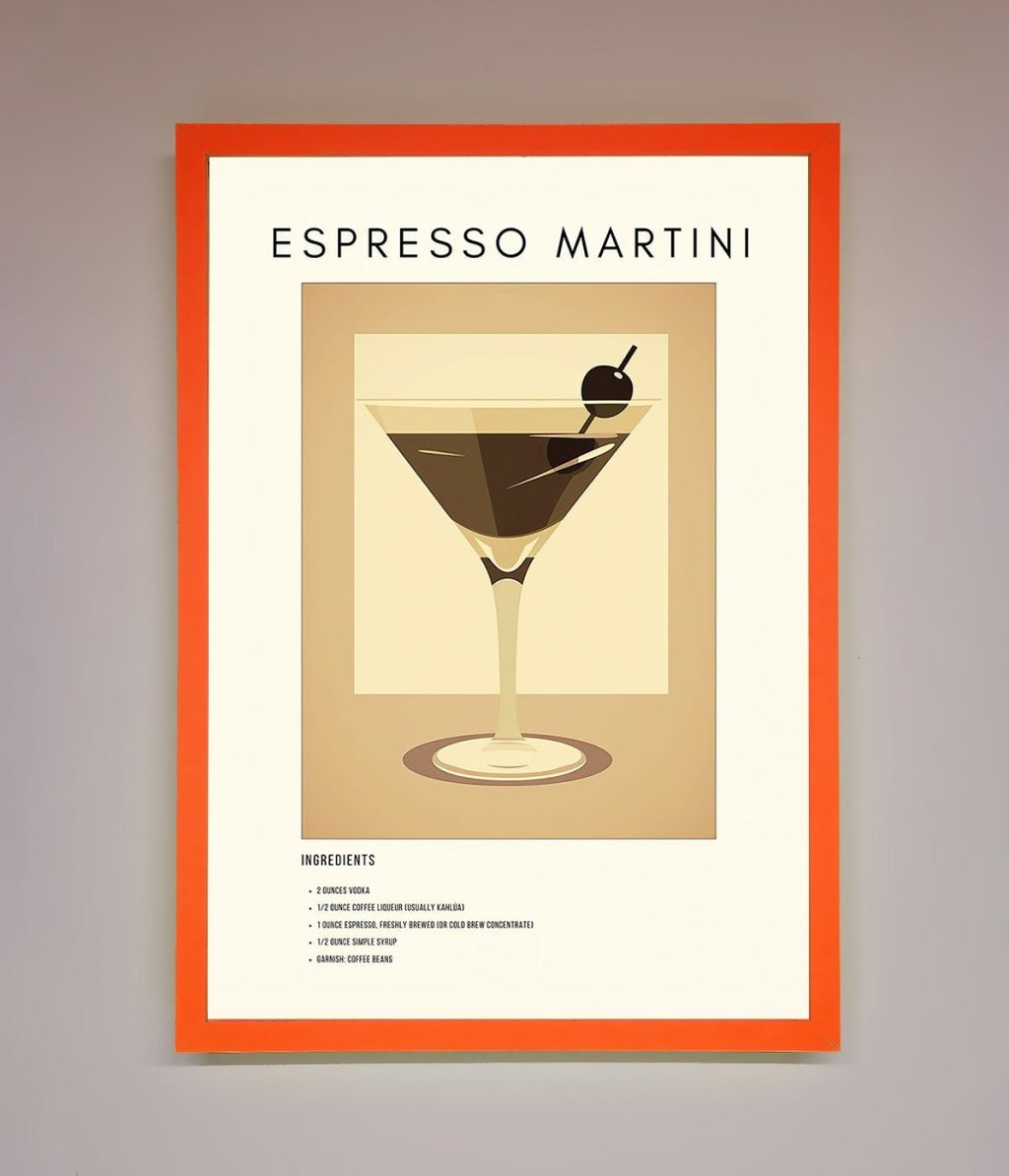 Espresso Martini Cocktail Framed Print