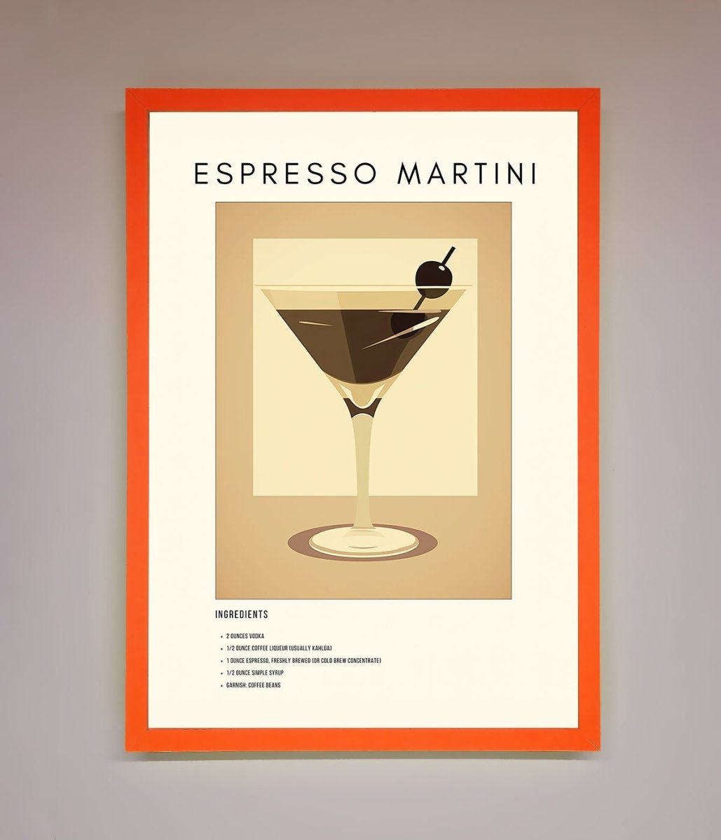 Espresso Martini Cocktail Framed Print