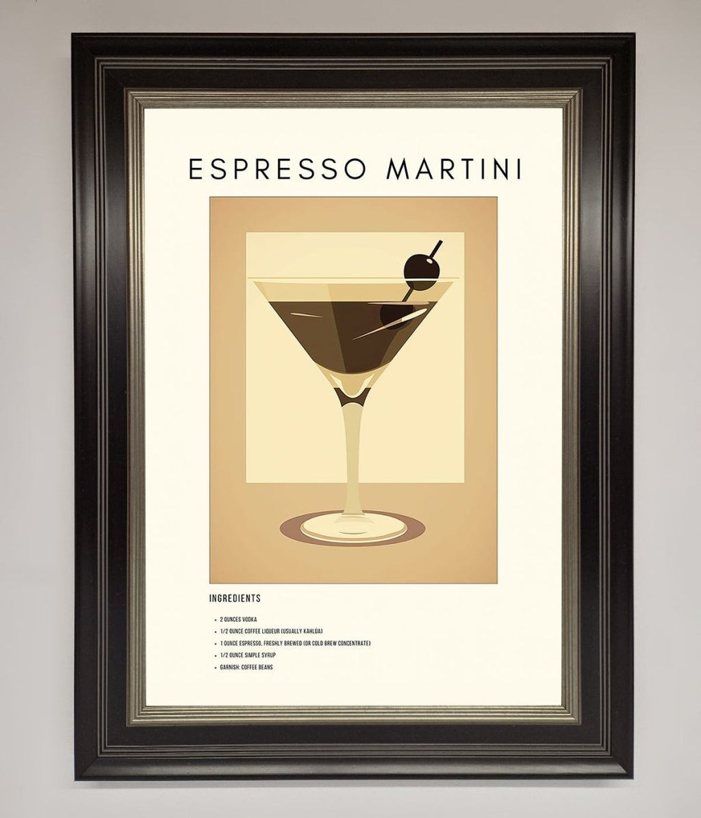 Espresso Martini Cocktail Framed Print