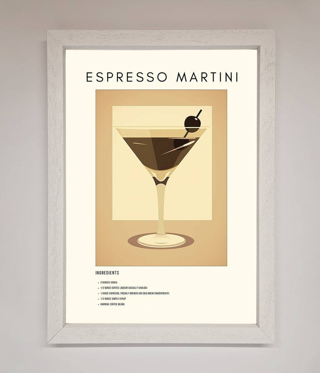 Espresso Martini Cocktail Framed Print