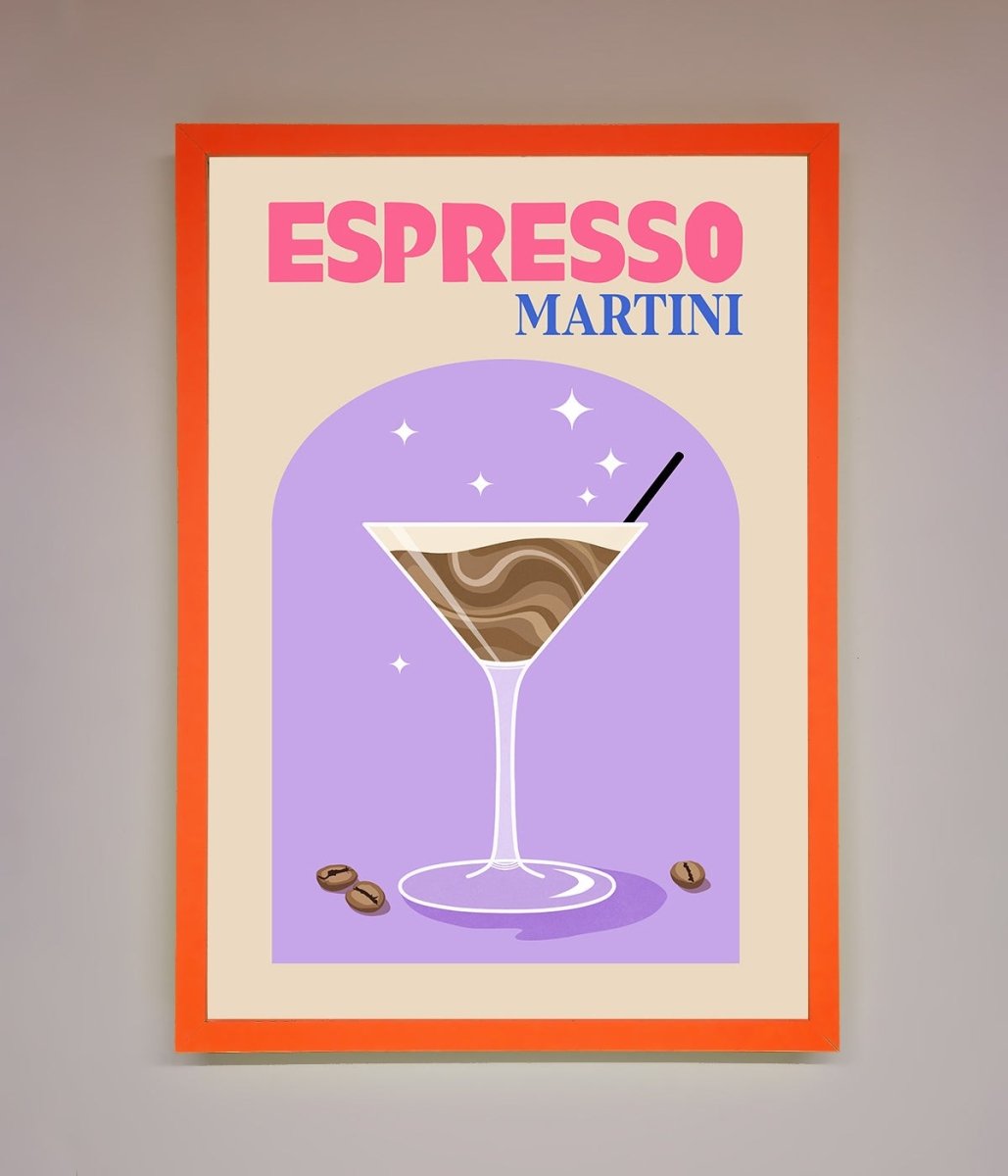Espresso Martini Lilac Framed Print