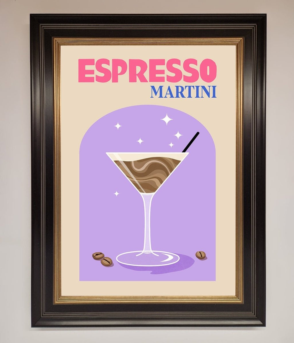 Espresso Martini Lilac Framed Print
