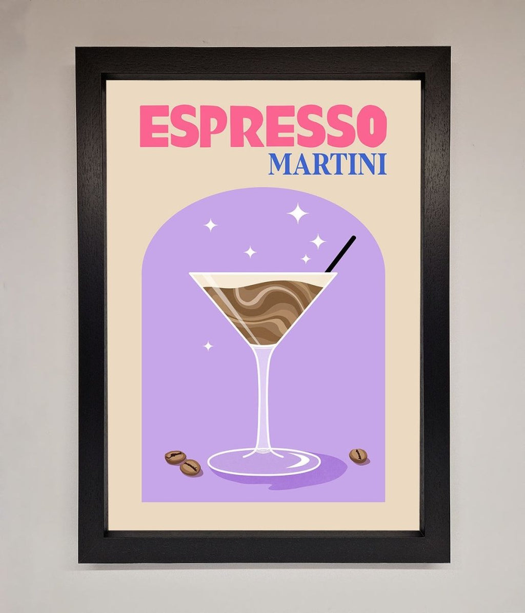 Espresso Martini Lilac Framed Print