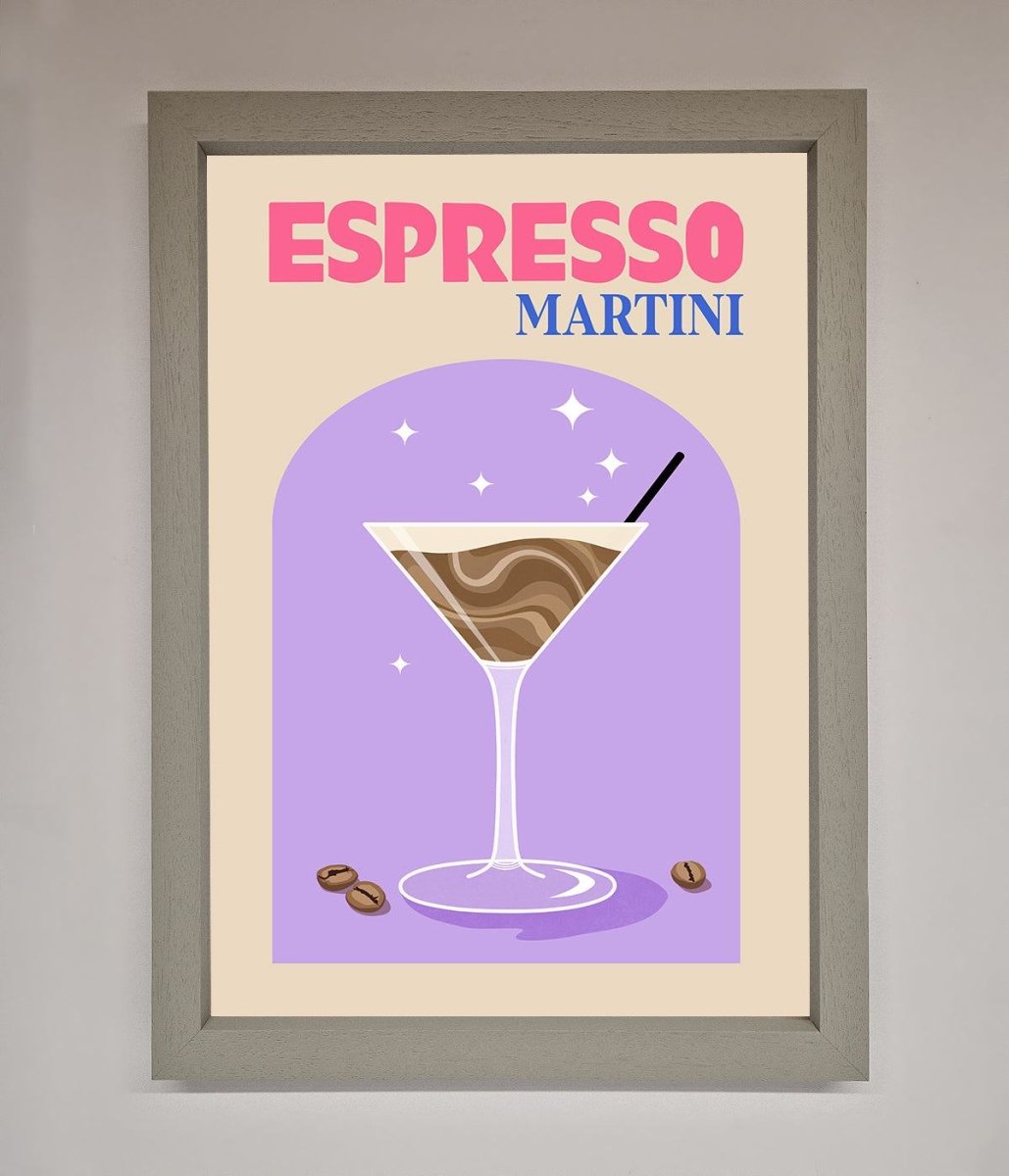 Espresso Martini Lilac Framed Print