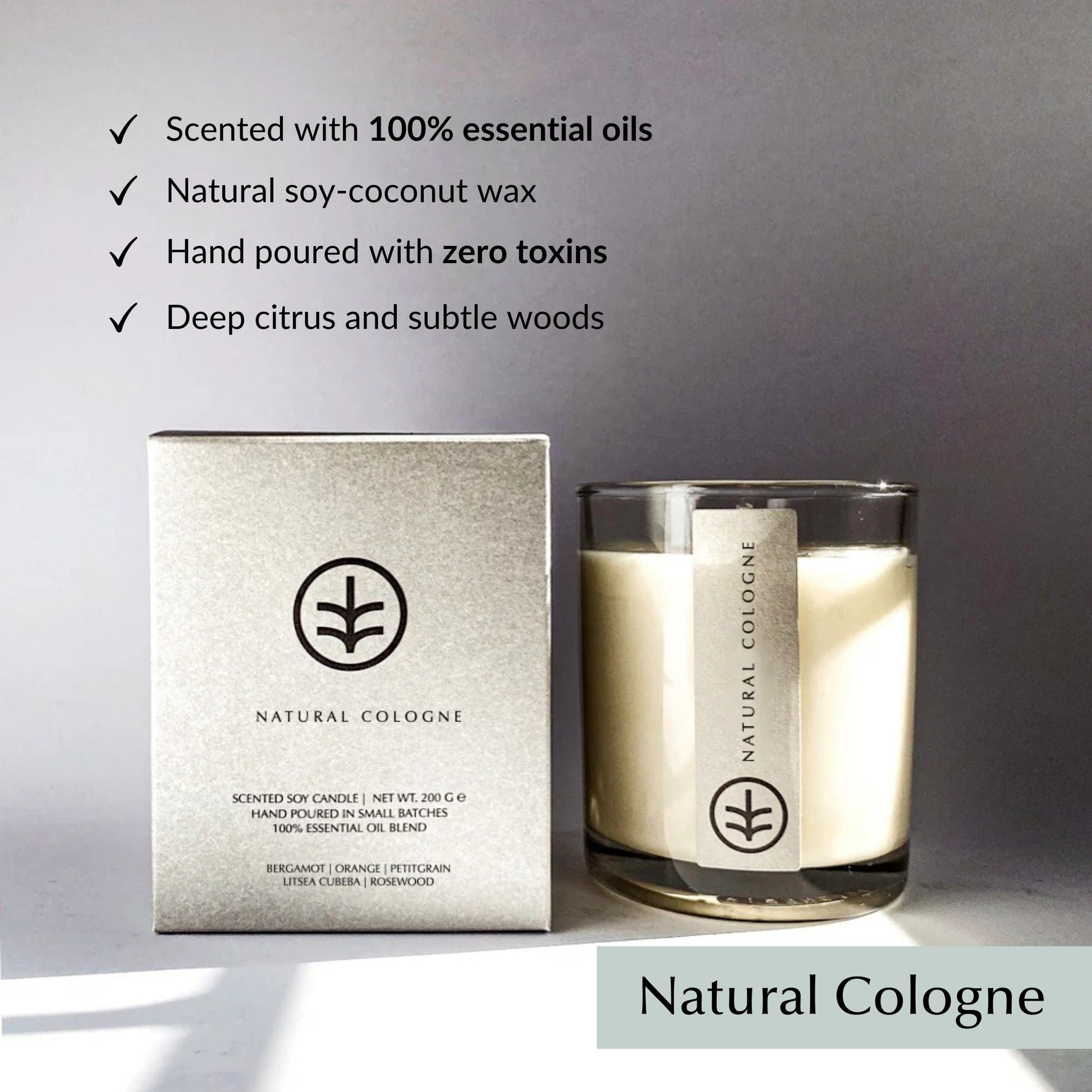 Hand Poured Organic Natural Candle
