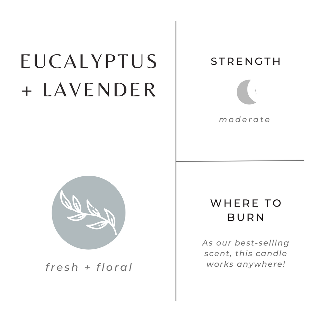Eucalyptus and Lavender Essential Oil Soy Candle
