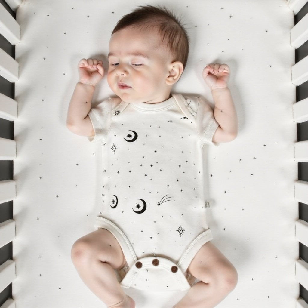 Celestial Organic Baby Bodysuit for Boys and Girls