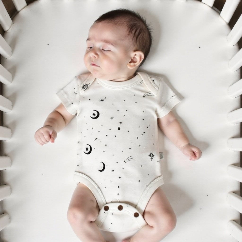 Celestial Organic Baby Bodysuit for Boys and Girls