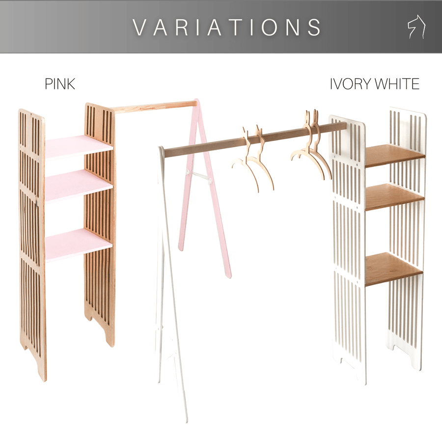 Montessori Kids Clothing Rack – Safe & Organizational by Ewart Woods at www.brixbailey.com