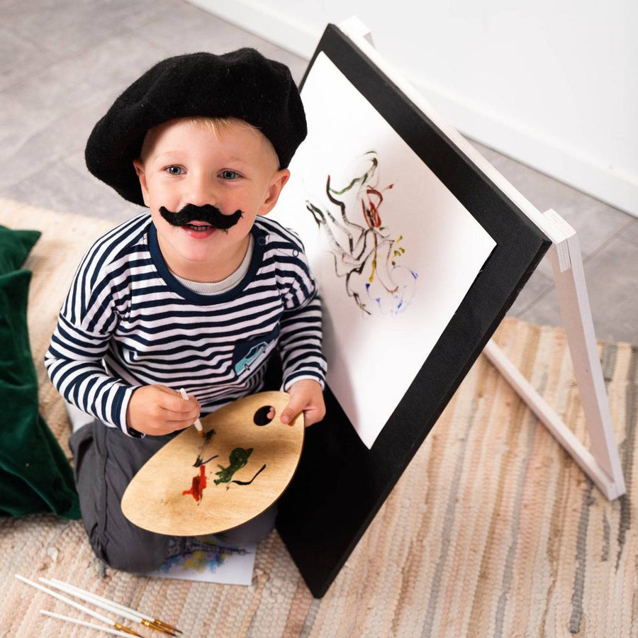 Kids' Black Wooden Chalkboard Easel – Enhance Creativity & Fun by Ewart Woods at www.brixbailey.com