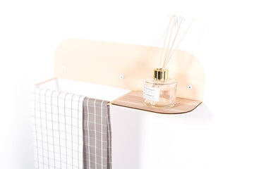 Stylish Handmade Towel Holder – Steel & Wood Design by Ewart Woods at www.brixbailey.com