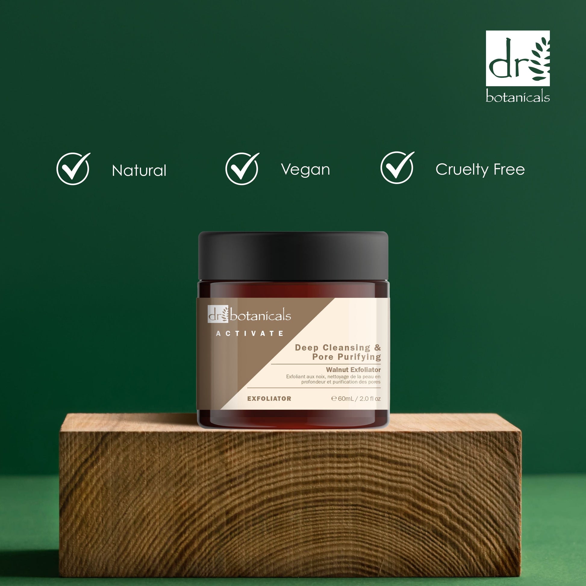 Activate Deep Cleansing Walnut Exfoliator 60ml Twin Pack