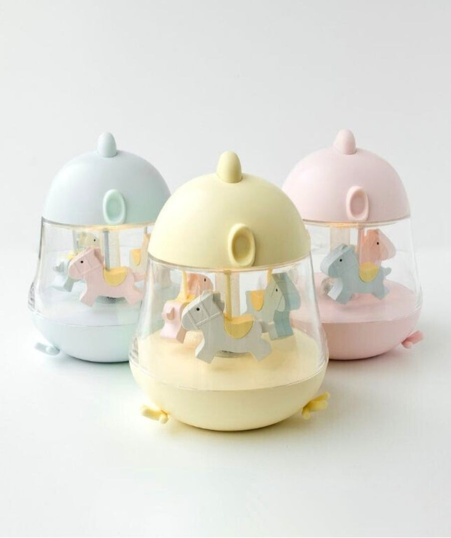 Carousel Night Lamp with Music Box – Soothing & Colorful by Rabbit & Friends at brixbailey.com