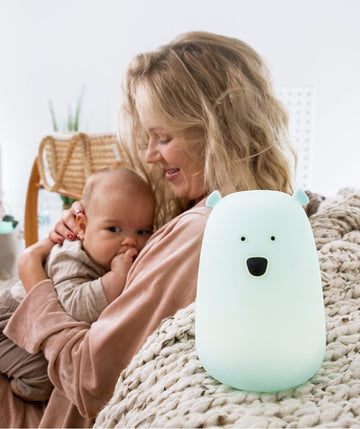 Big Teddy Bear Night Lamp – Safe, Colorful & Child-Friendly by Rabbit & Friends at brixbailey.com