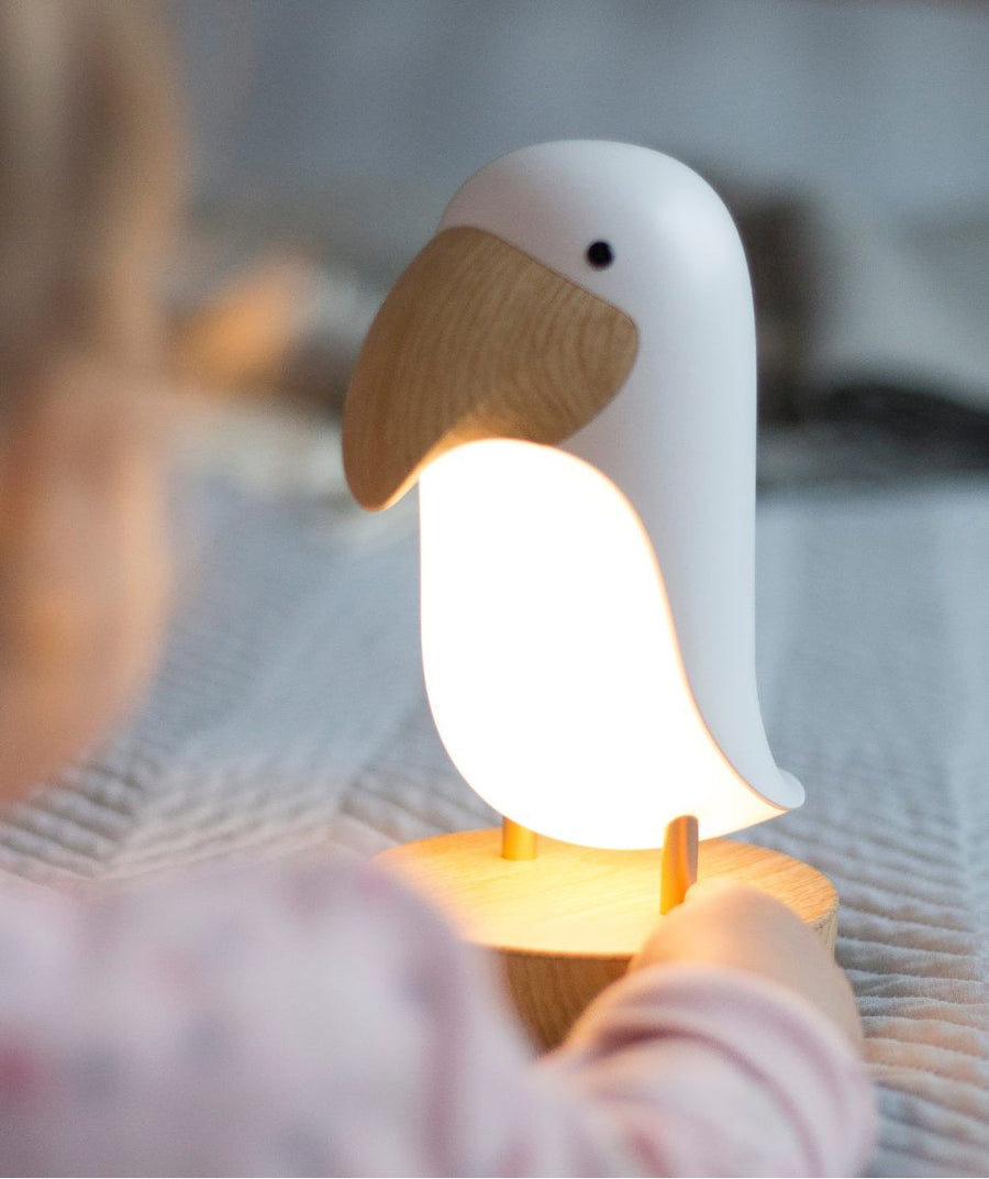 Bird Night Lamp with Speaker – Soothing Light & Music for Kids by Rabbit & Friends at brixbailey.com