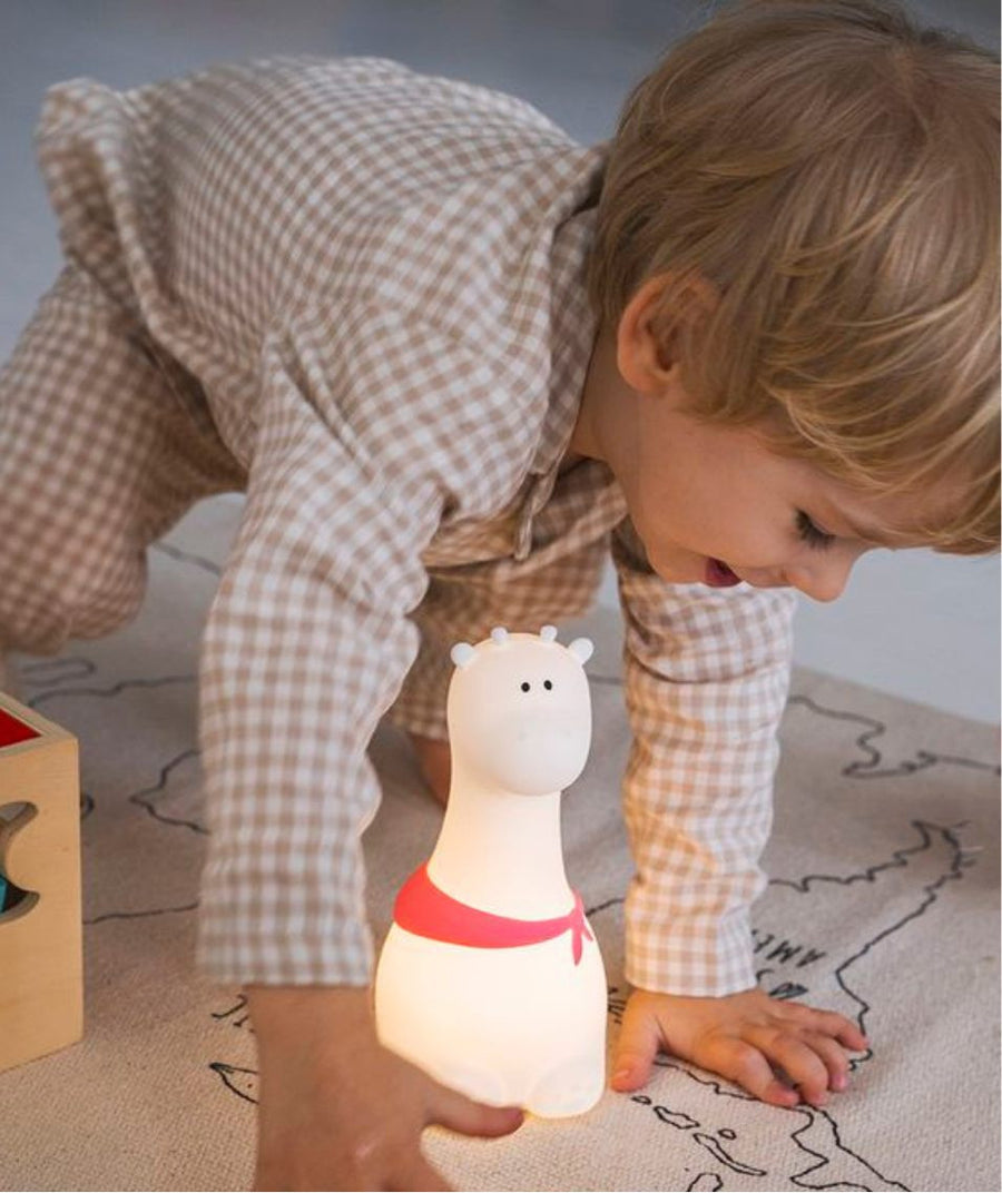 Giraffe Night Lamp for Kids – Safe, Soft, & Colorful Lighting by Rabbit & Friends at brixbailey.com