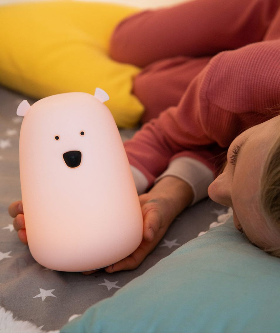 Big Teddy Bear Night Lamp – Safe, Soft LED Light with Remote Control by Rabbit & Friends at brixbailey.com