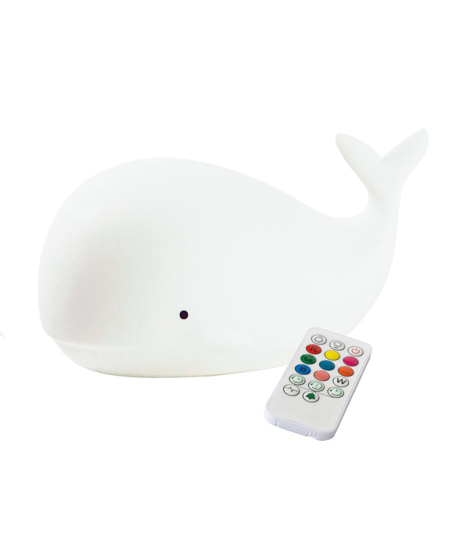 Whale Night Lamp for Kids – Safe, Soft & Colorful LED Light by Rabbit & Friends at brixbailey.com