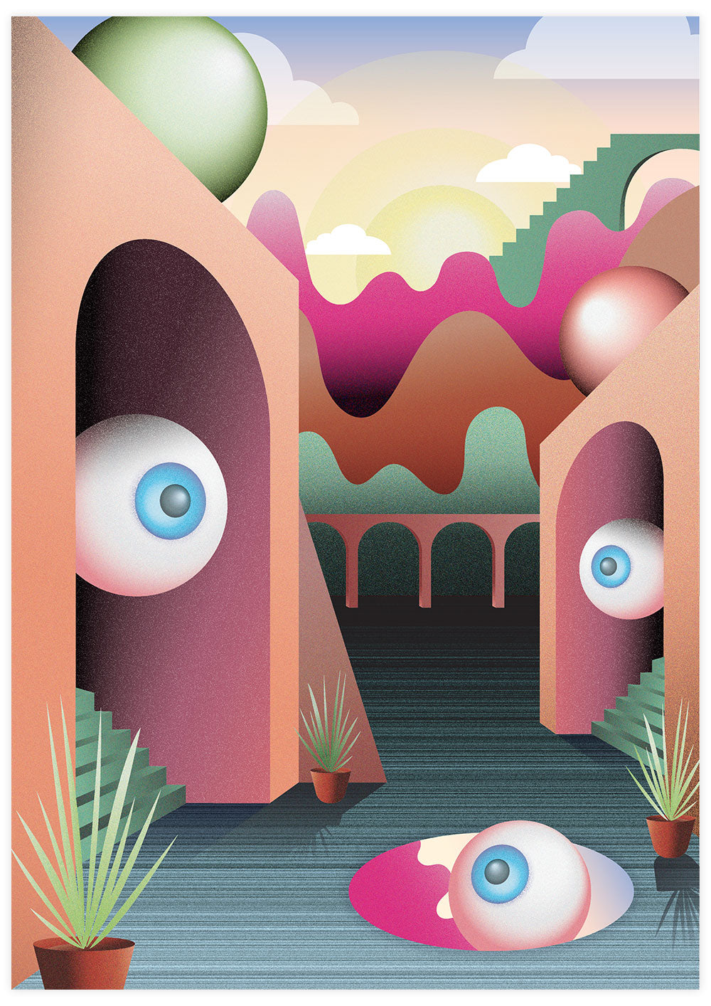 The Eye Surreal Art Print