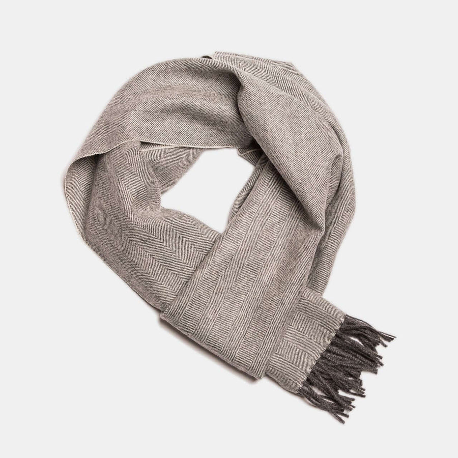 Exclusive Fishbone Baby Alpaca Scarf – Luxurious & Allergy-Free by Alpaka at brixbailey.com