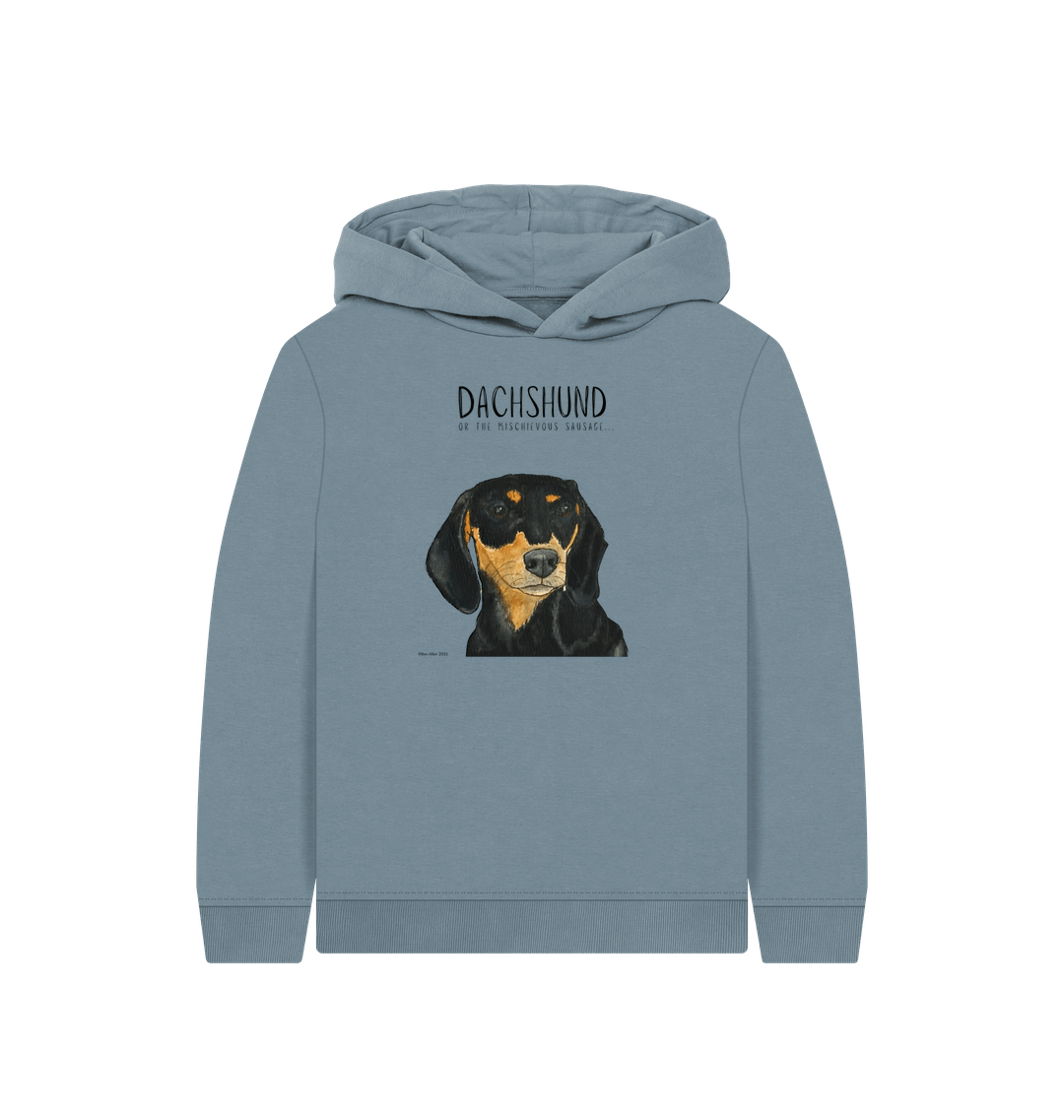 Mischievous Black & Tan Sausage Hoodie – Snuggles, Sass & Sustainability!