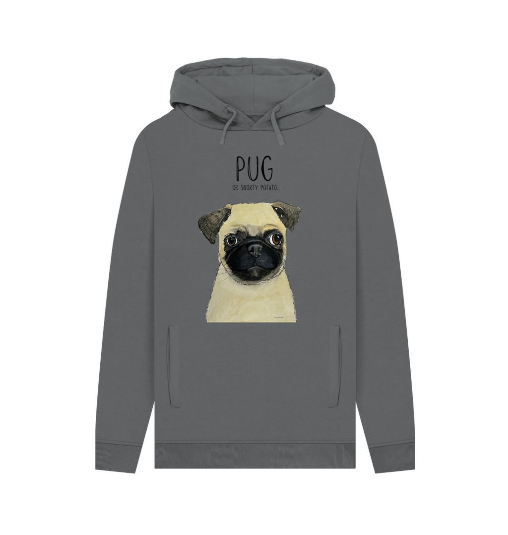 Pug or Snorty Potato? Men's Hoodie – Cozy, Funny, & Pug-tastic!