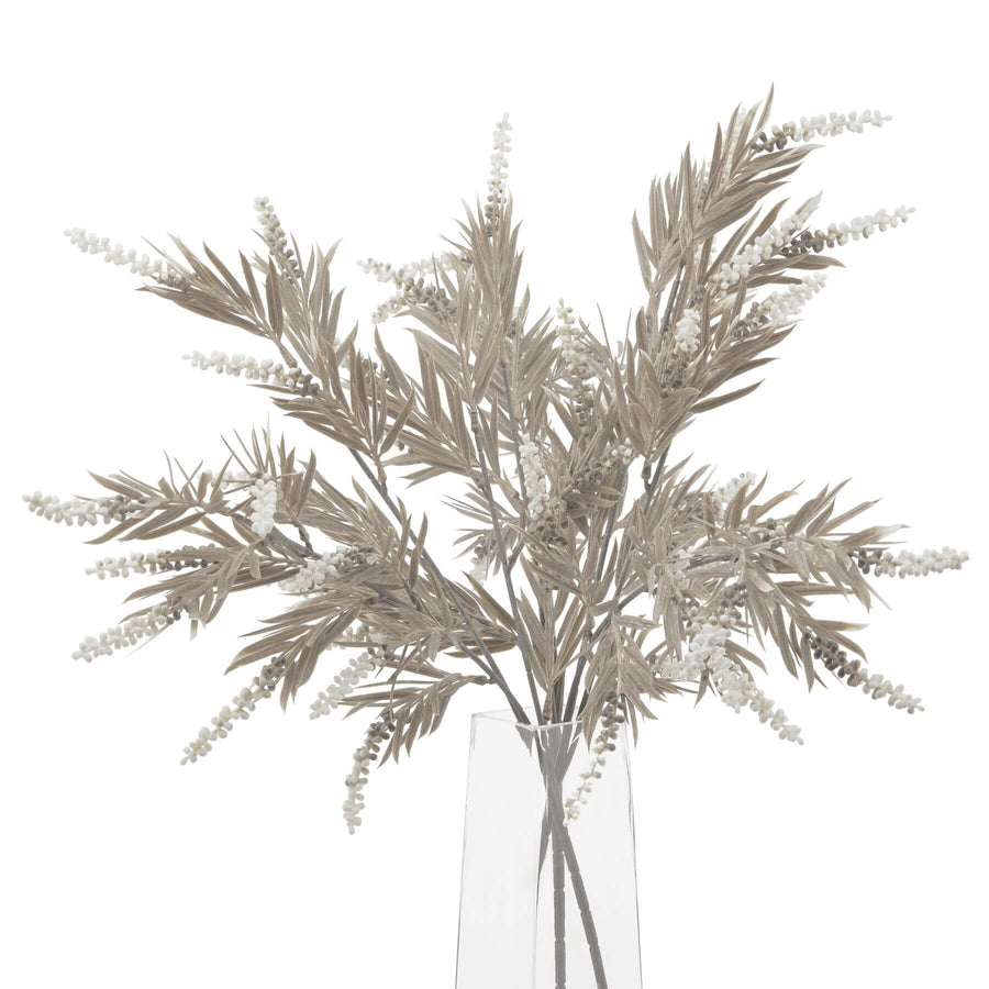 Handcrafted artificial branch with lifelike texture in muted earth tones and ivory, perfect for home decor. by Sostter at brixbailey.com