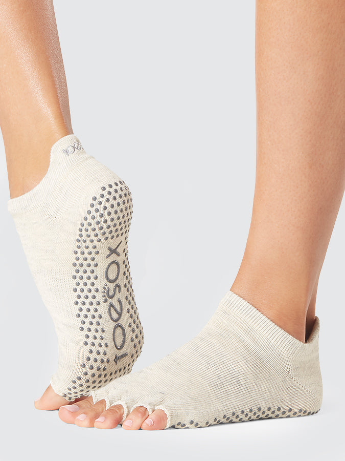 Low Rise Half Toe Yoga Grip Socks for Women