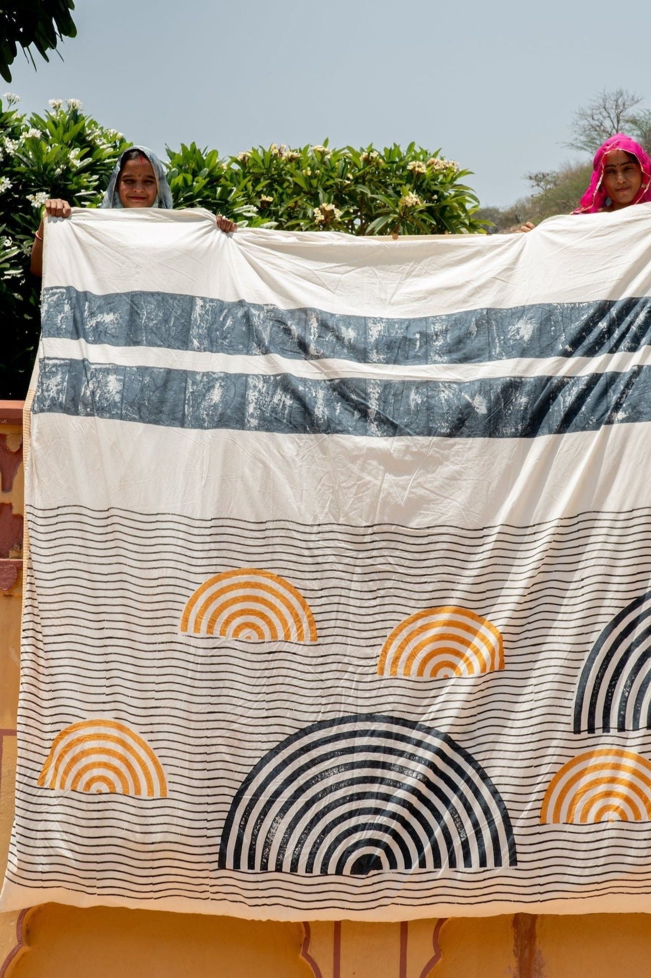 Spiral Sunset Duvet Cover Reversible