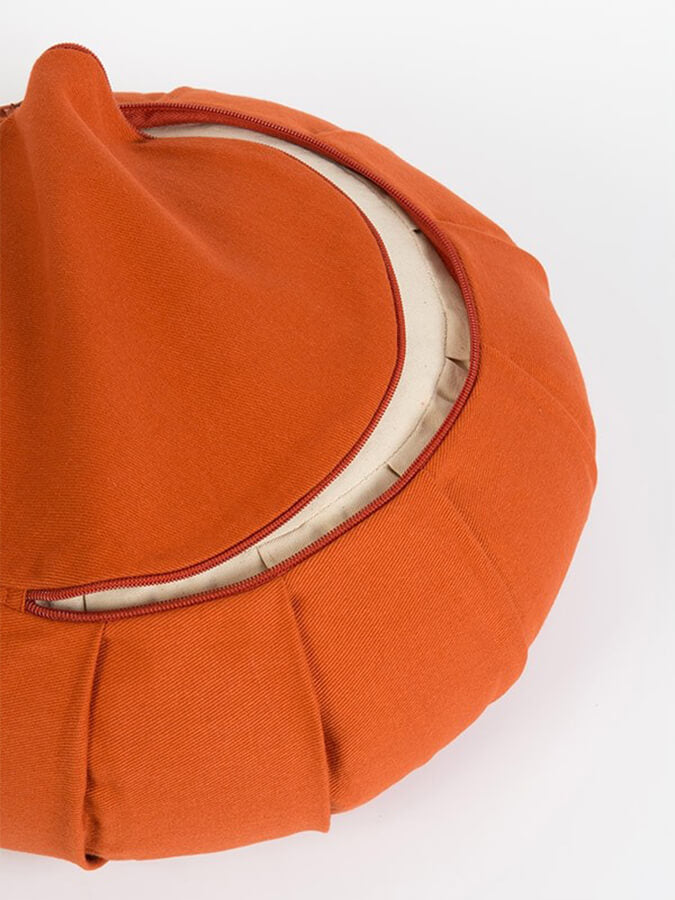 Yoga Studio GOTS Organic Cotton Round Lotus Zafu Buckwheat Cushion