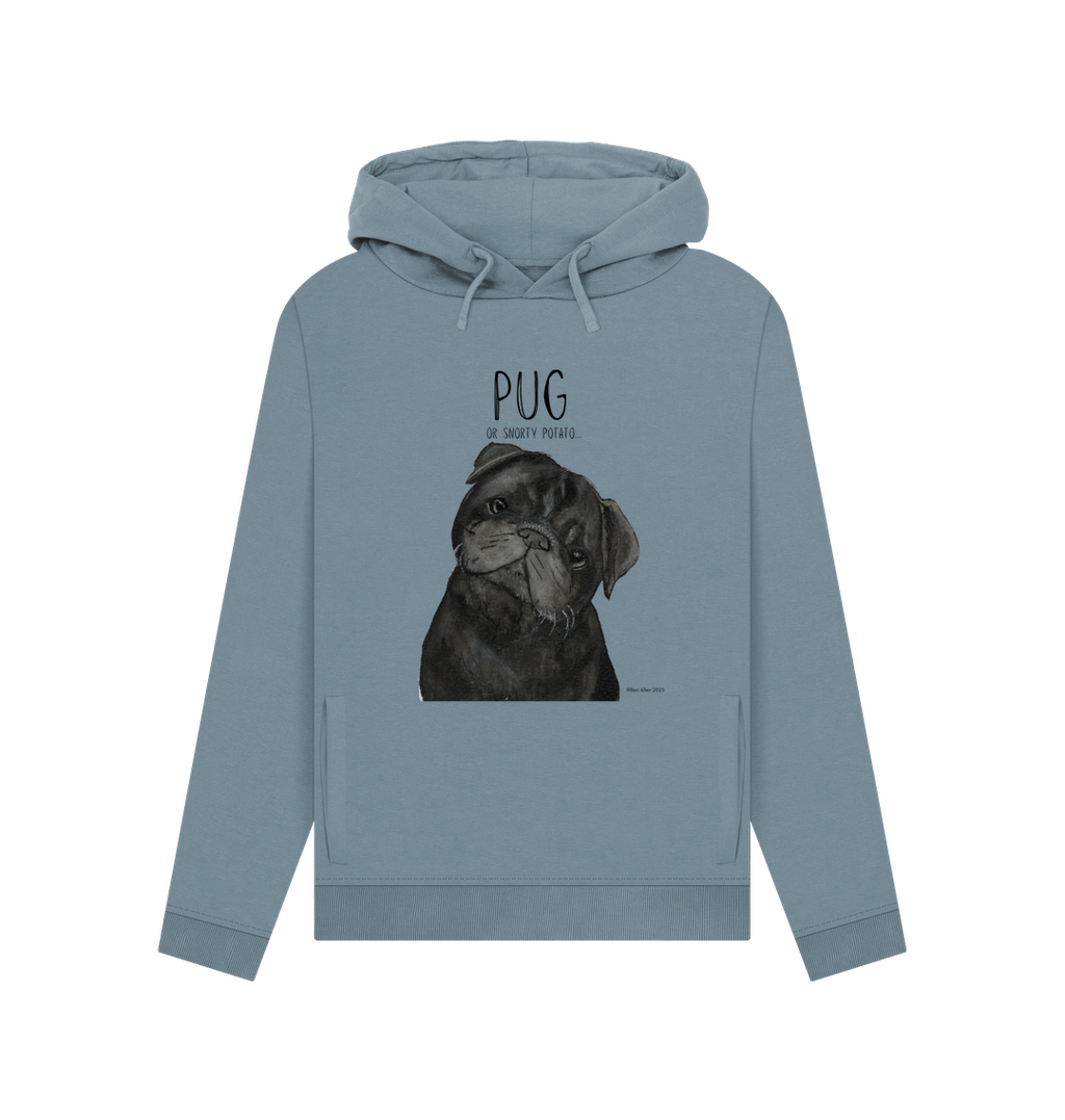 Snorty Potato Women’s Hoodie – Cozy, Cute & Pug-Approved!