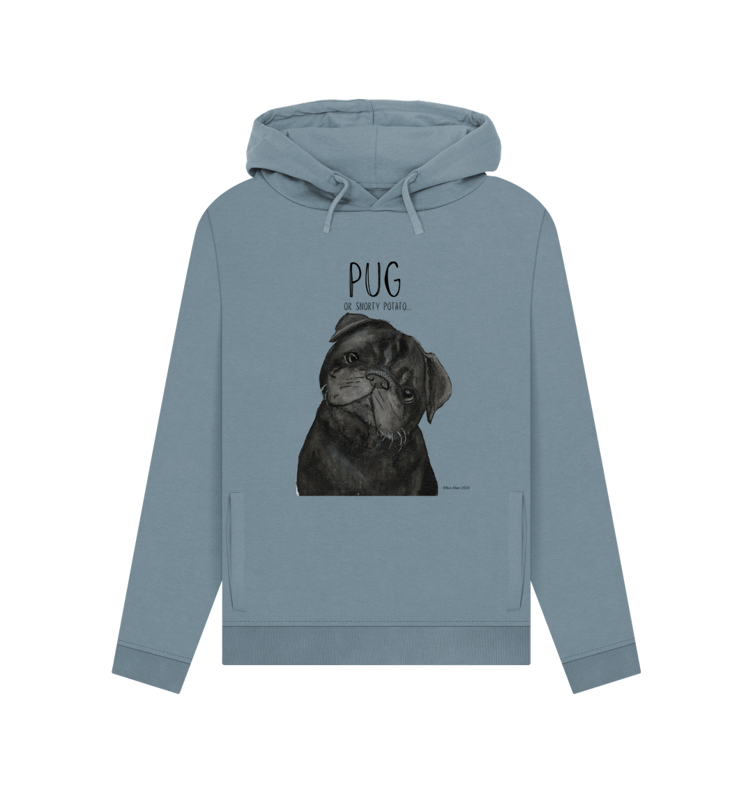 Snorty Potato Women’s Hoodie – Cozy, Cute & Pug-Approved!